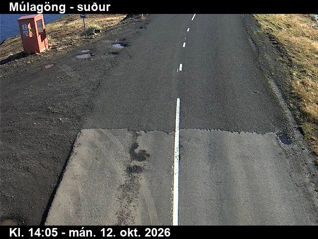 Road camera, road 82, road surface, looking south, Mulagong Tunnel (south), North