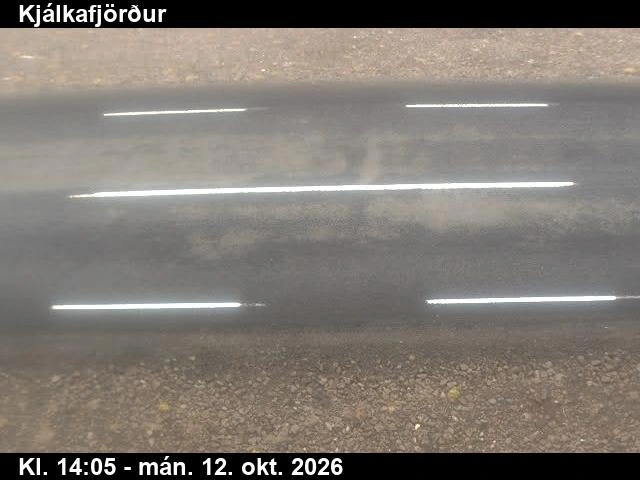 Road camera, road 60, road surface, Kjalkafjordur, Westfjords