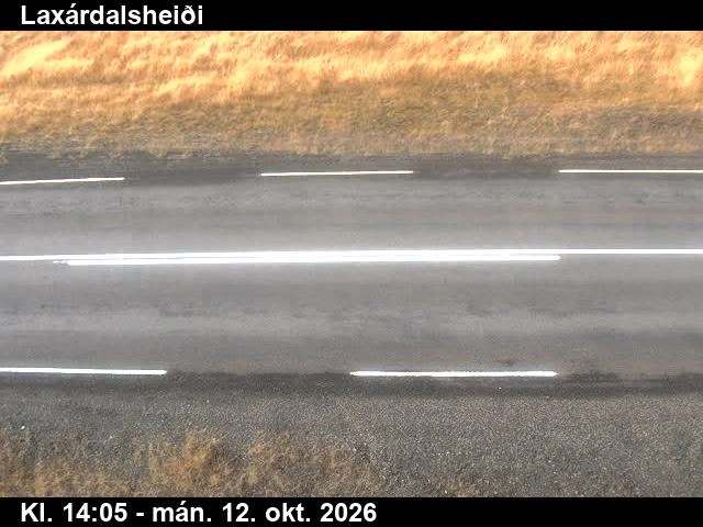 Road camera, road 744, road surface, Thverarfjall, Laxardalsheidi, North