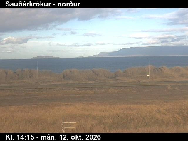 Road camera, looking north, Saudarkrokur, North