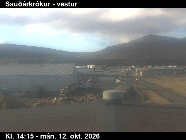 Road camera, looking west, Saudarkrokur, North