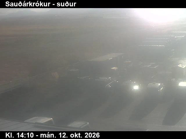 Road camera, looking south, Saudarkrokur, North