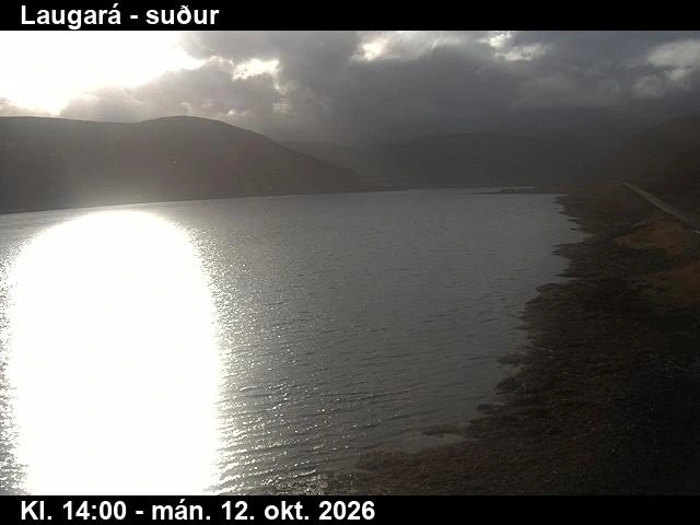 Road camera, road 61, up Isafjordur, Laugara, Westfjords