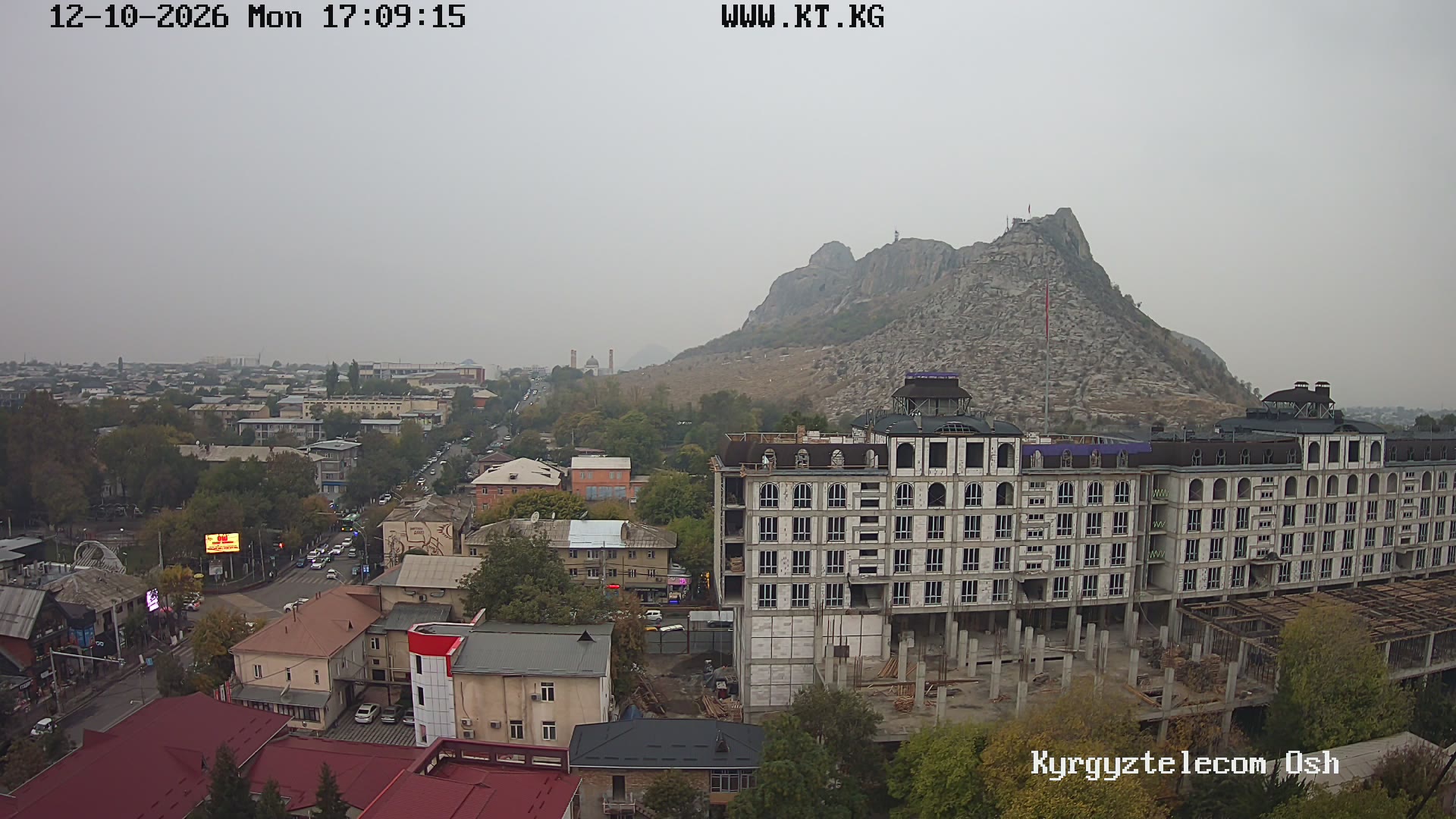 Sulaiman-Too mountain from the city, Osh