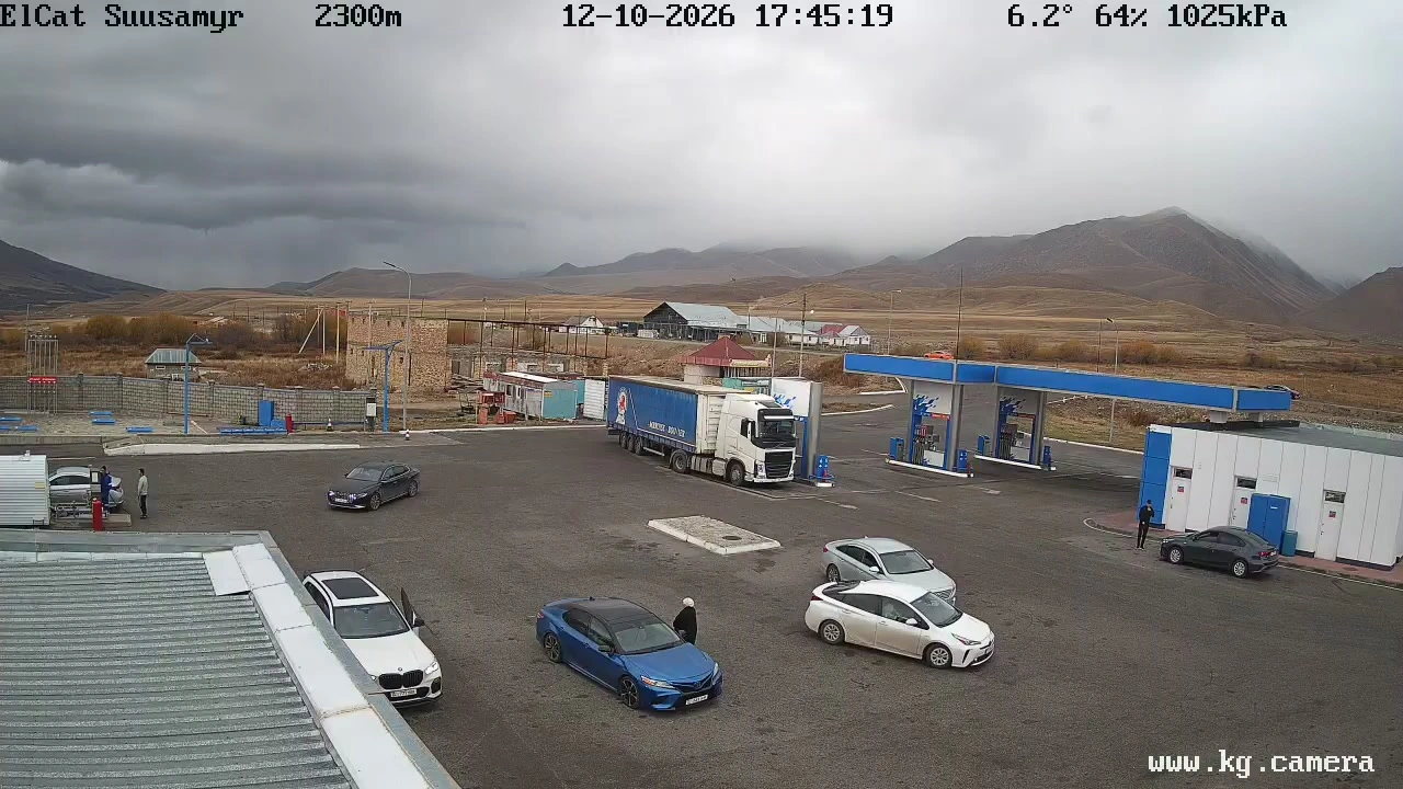 Suusamyr Valley, filling station, Suusamyr, Chuy Region