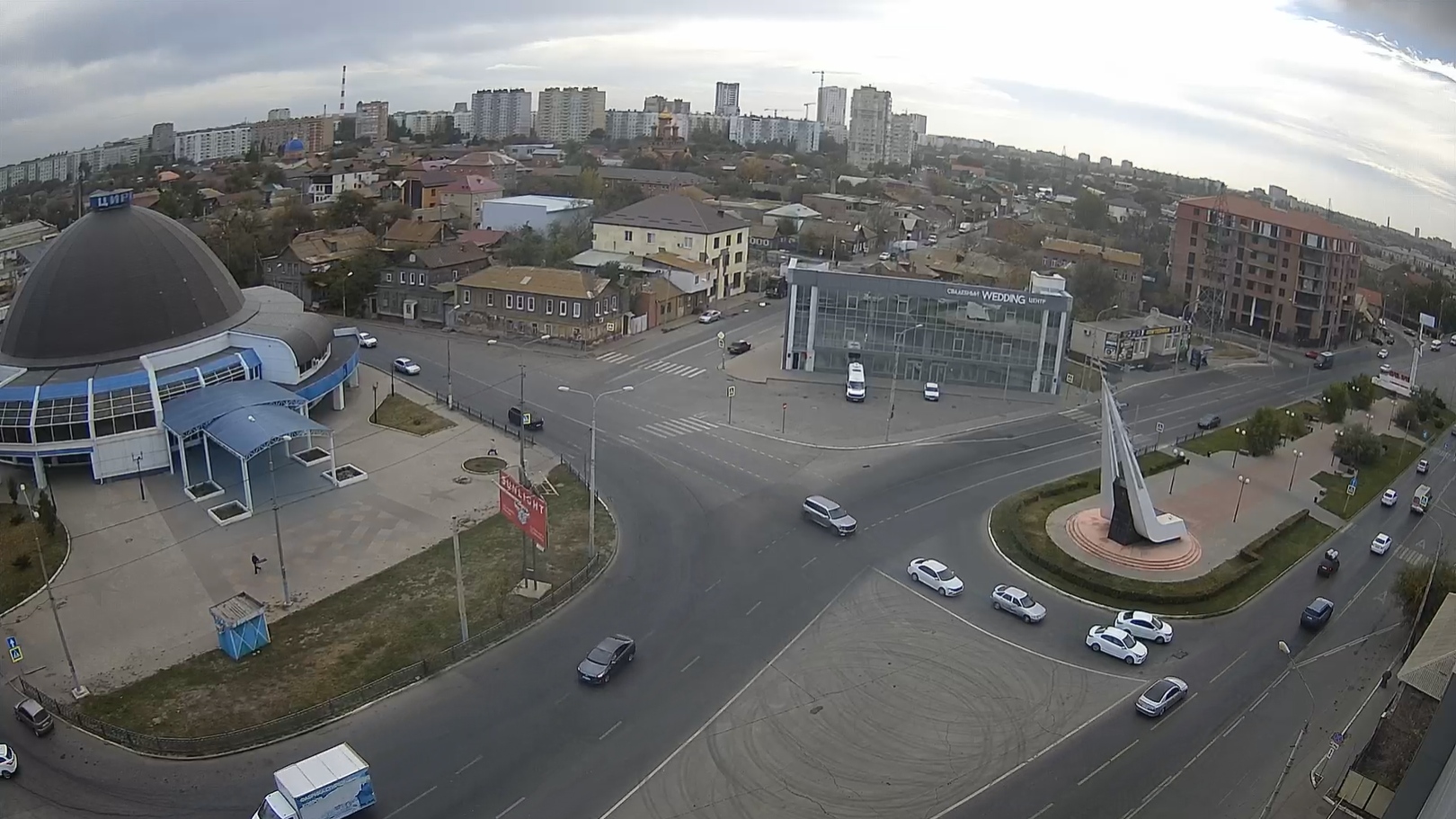 Pobedy Street near the circus, Astrakhan