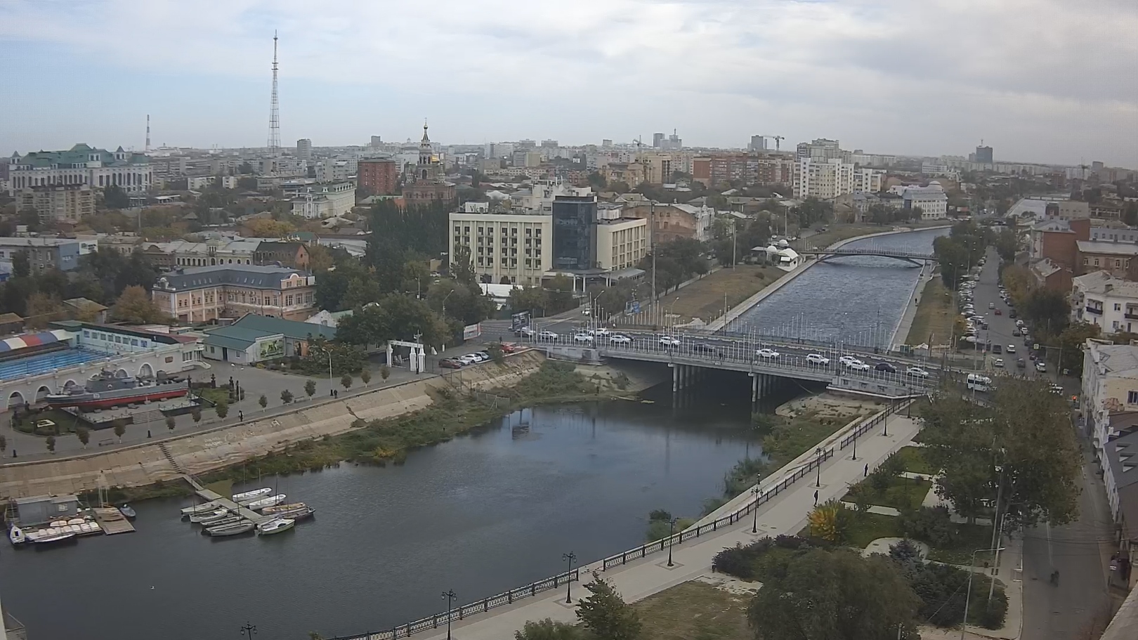 Kommerchesky Bridge and the Kutum canal, Astrakhan
