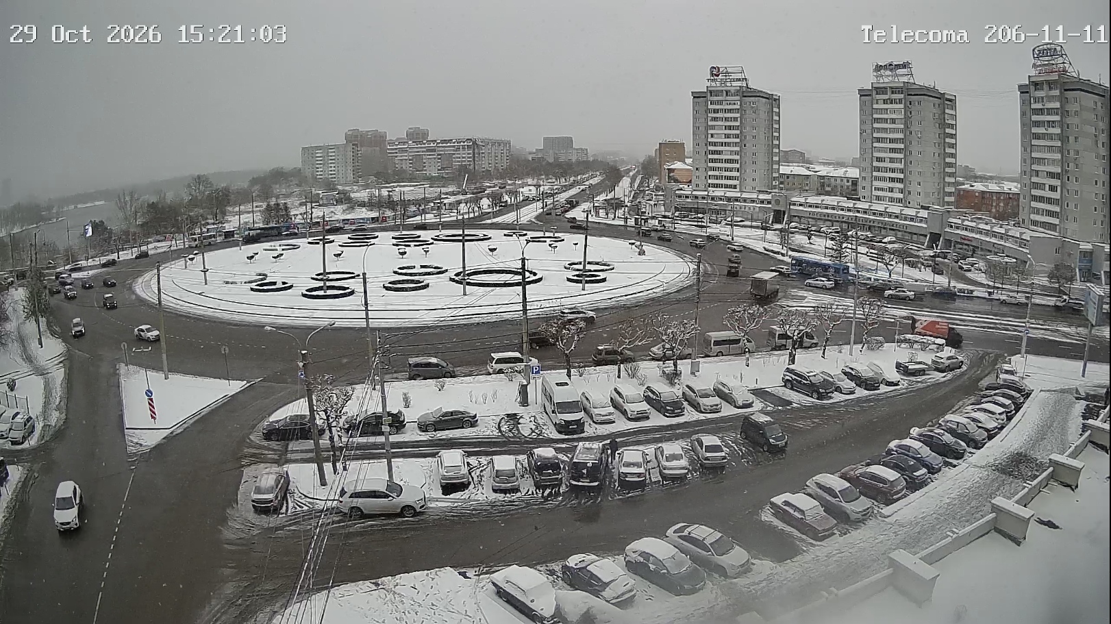 Predmostnaya Square by the Communal Bridge, Krasnoyarsk