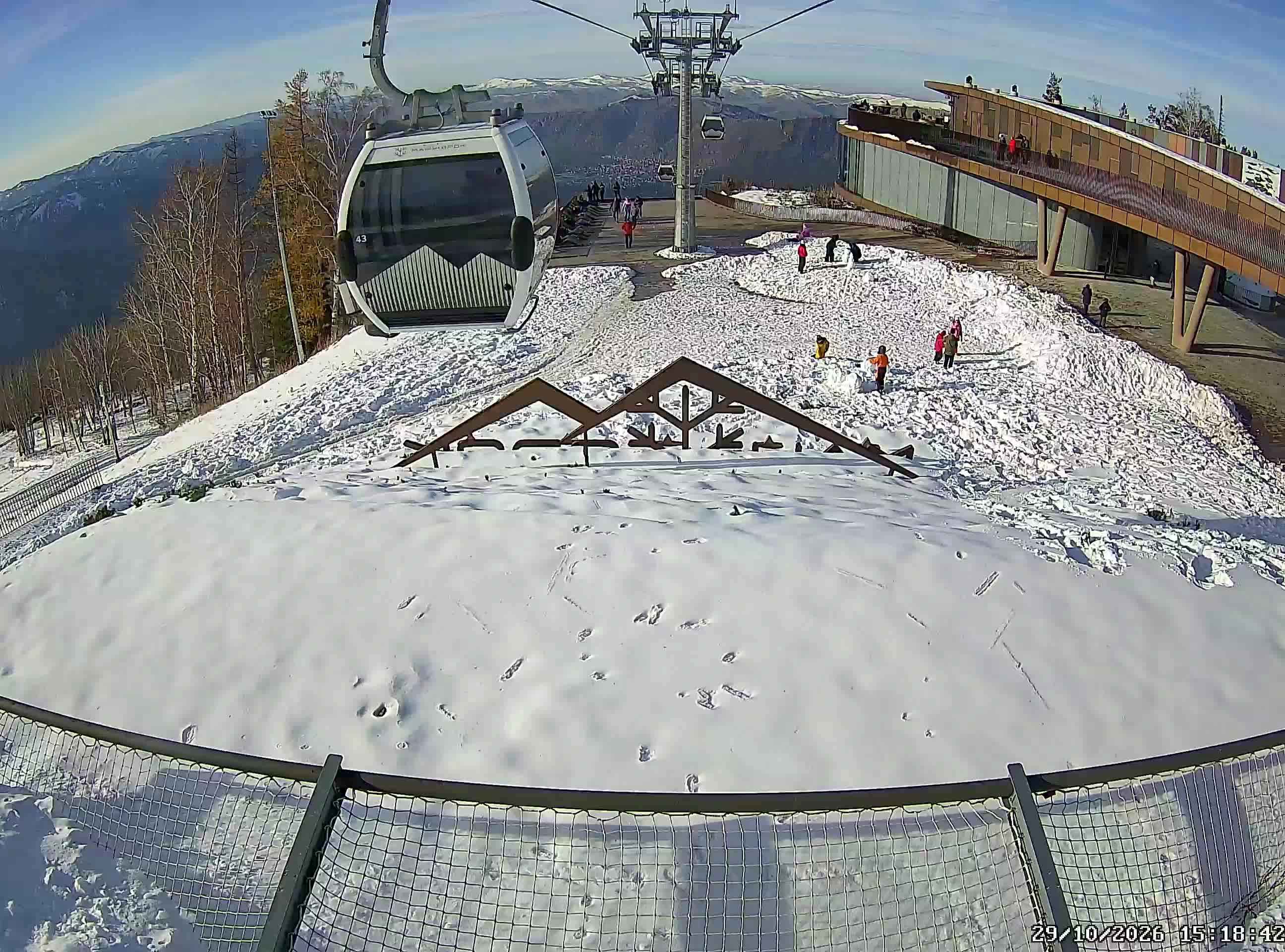 Chuysky Trakt gondola, upper station, Manzherok
