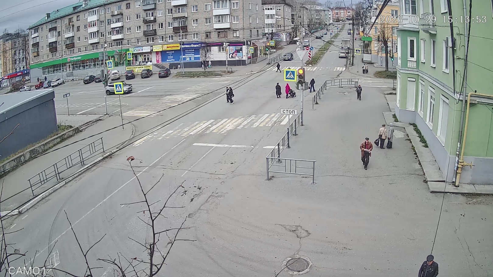 Soyuzov Street and Stroiteley Street, Kushva