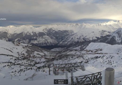 Ski resort, La Plagne, Alps