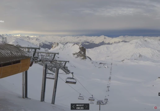 Ski resort, La Plagne, Alps