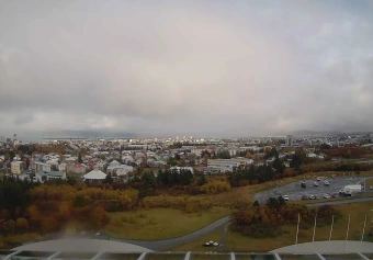 Perlan, east: Viðey and Mount Esja, Reykjavík, Capital Region