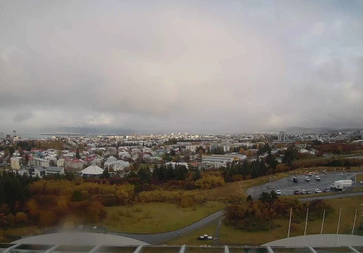Perlan, east: Viðey and Mount Esja, Reykjavík, Capital Region