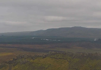 Sundhnukur craters from Mount Thorbjorn, Grindavik, Southern Peninsula
