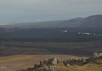 Eruption site from the top of Thorbjorn, Grindavik, Southern Peninsula