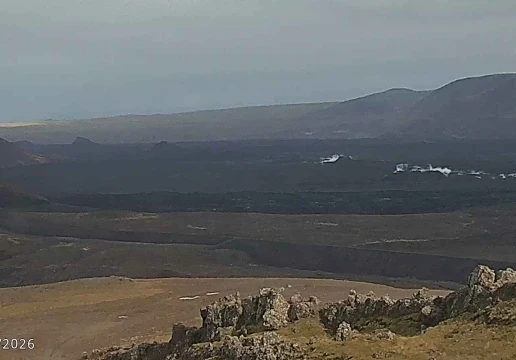 Eruption site from the top of Thorbjorn, Grindavik, Southern Peninsula