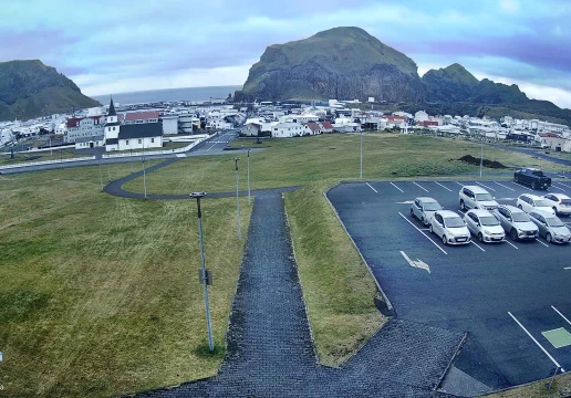 Town view from the college, Vestmannaeyjar, South