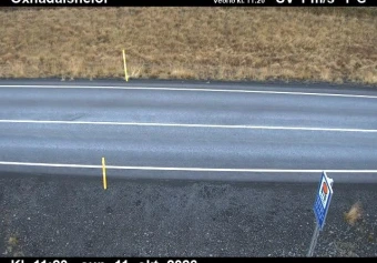 Road camera, road 1, road surface, Oxnadalsheidi, North