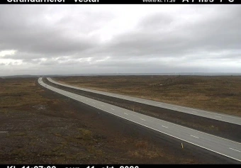 Road camera, road 41, looking west, Strandarheidi, Southwest