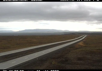 Road camera, road 41, looking east, Strandarheidi, Southwest