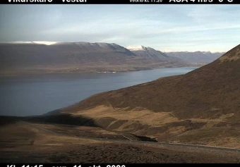 Road camera, road 84, looking west, Vikurskard, North