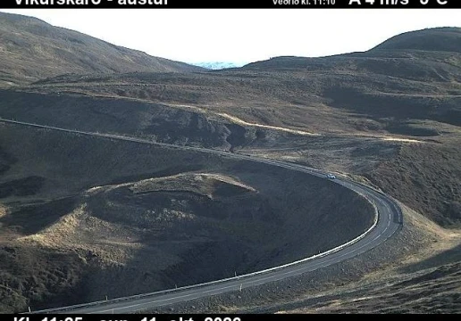 Road camera, road 84, looking east, Vikurskard, North