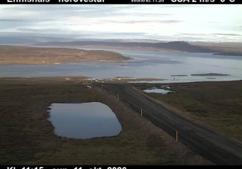 Road camera, road 68, looking north-west, Ennishals, Westfjords