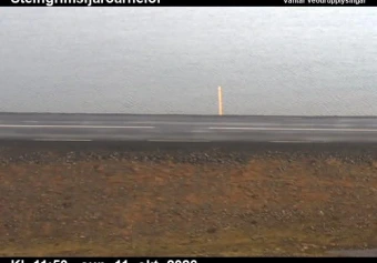 Road camera, road 61, road surface, Steingrimsfjardarheidi, Westfjords