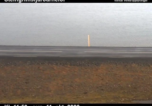 Road camera, road 61, road surface, Steingrimsfjardarheidi, Westfjords