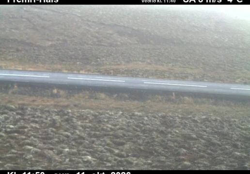 Road camera, road 85, road surface, Fremri-Hals, Northeast