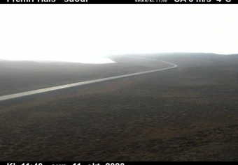 Road camera, road 85, looking south, Fremri-Hals, Northeast