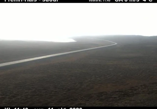 Road camera, road 85, looking south, Fremri-Hals, Northeast