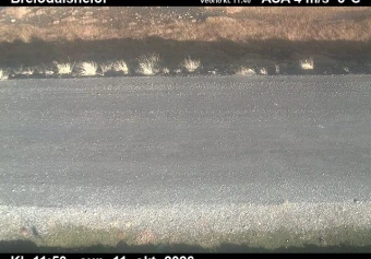 Road camera, road 95, road surface, Breiddalsheidi, East