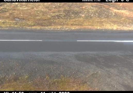 Road camera, road 85, road surface, Sandvikurheidi, East