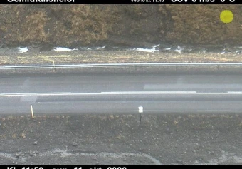 Road camera, road 60, road surface, Gemlufallsheidi, Westfjords