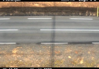 Road camera, road 744, road surface, Thverarfjall, North