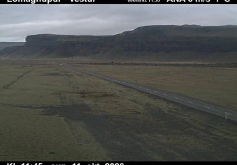 Road camera, road 1, looking west, Lomagnupur, South