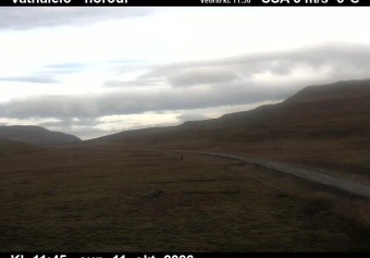 Road camera, road 56, looking north, Vatnaleid, West