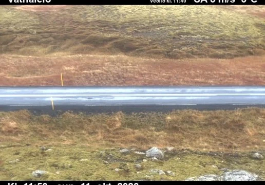 Road camera, road 56, road surface, Vatnaleid, West