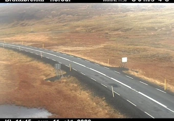 Road camera, road 60, looking north, Brattabrekka, West