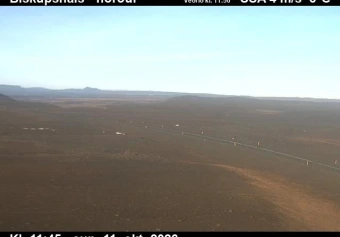 Road camera, road 1, looking north, Biskupshals, Northeast