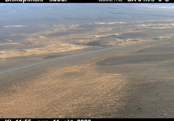 Road camera, road 1, looking south, Biskupshals, Northeast