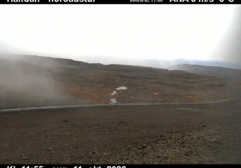 Road camera, road 63, looking north-east, Halfdan, Westfjords