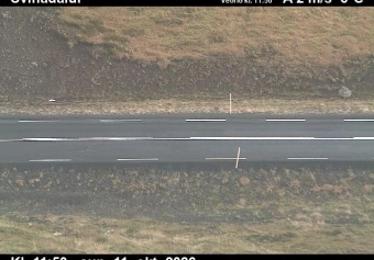 Road camera, road 60, road surface, Svinadalur, West