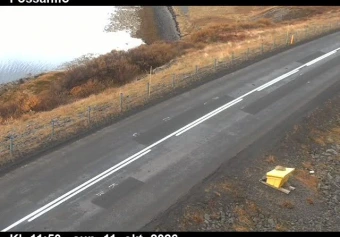 Road camera, road 61, road surface, Fossahlid, Westfjords