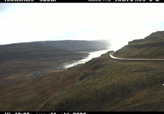 Road camera, road 60, looking south, Klettshals, Westfjords