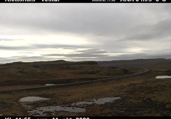 Road camera, road 60, looking west, Klettshals, Westfjords