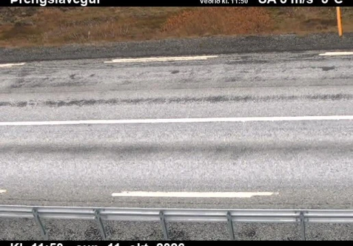 Road camera, road 39, road surface, Threngsli, Southwest