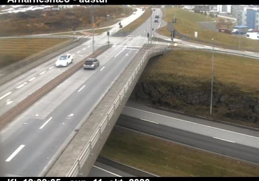 Road camera, road 40, looking east, Arnarneshaed, Capital Region